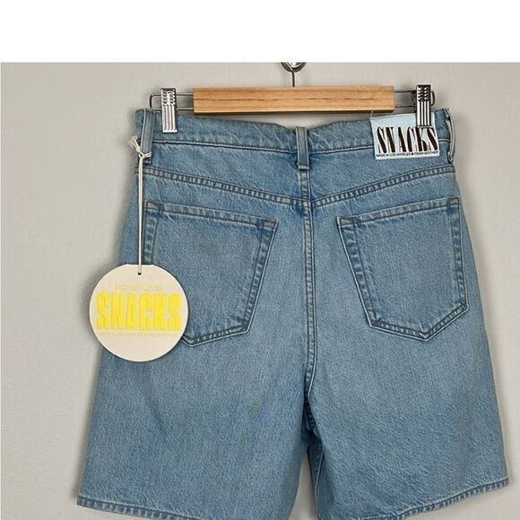 Mother Snacks The Pleated Fun Dip Jean Short size 25 NWT $218 - Picture 11 of 13